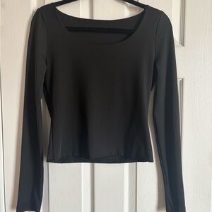 Elegant Black Long Sleeve Top
